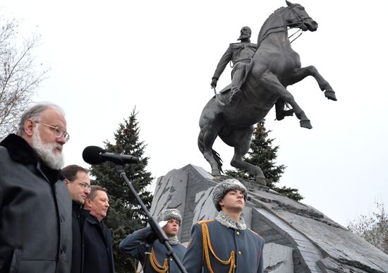 С. Иванов посетил церемонию открытия памятника русскому полководцу Михаилу Скобелеву