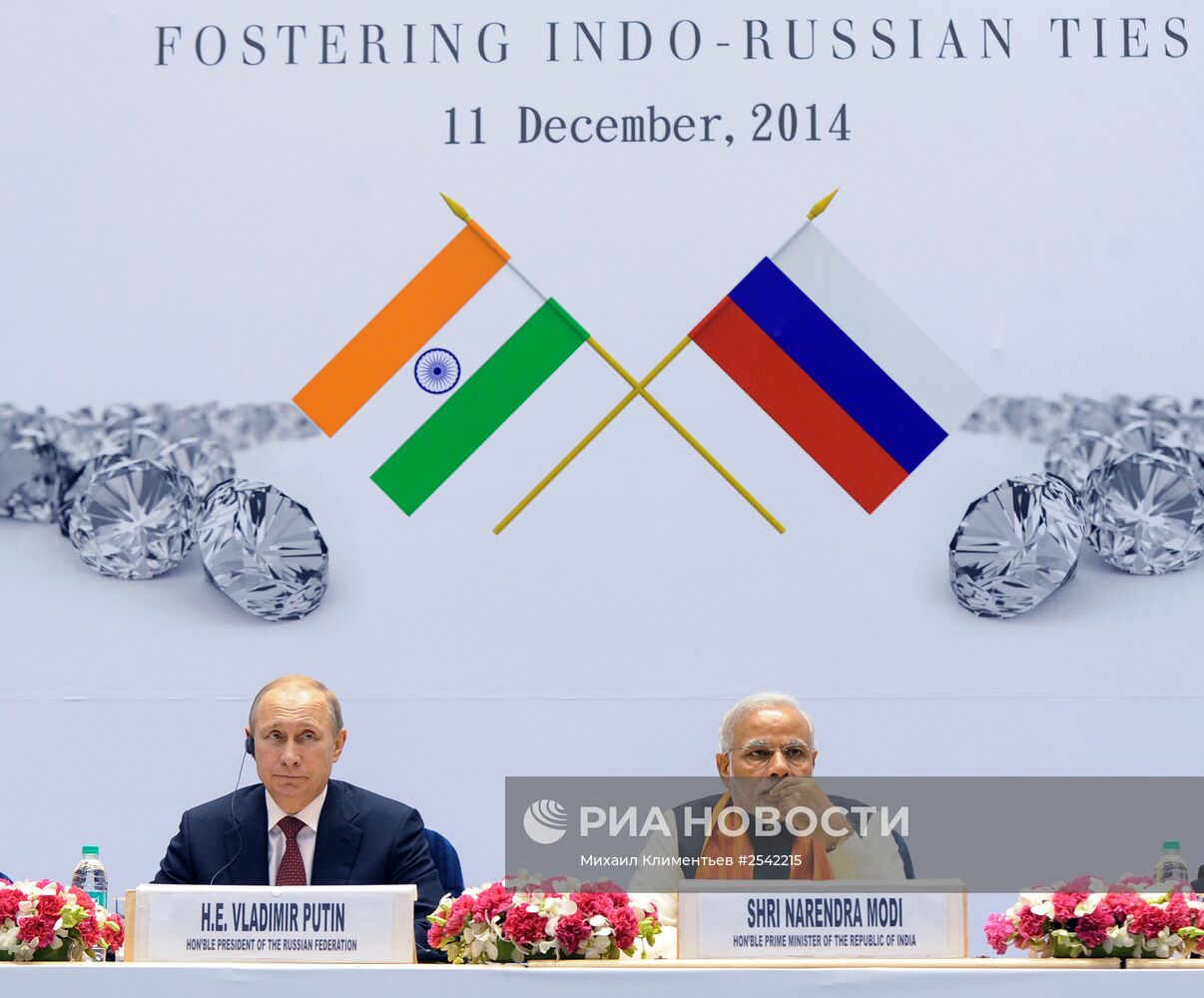 Официальный визит В.Путина в Индию