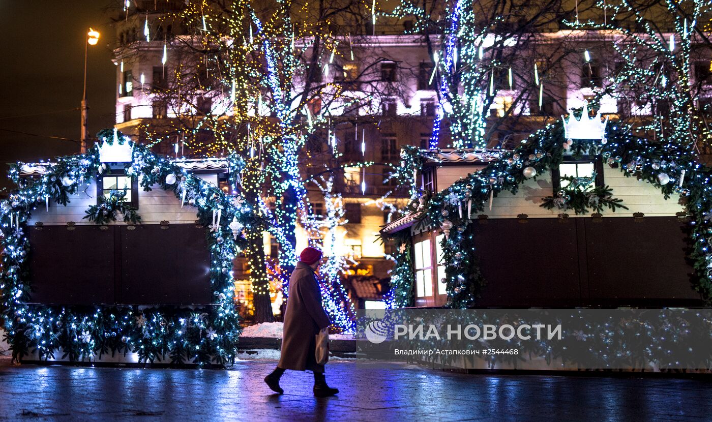 Новогодняя иллюминация в Москве