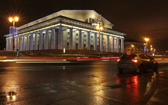 Предновогодний вечерний Санкт-Петербург