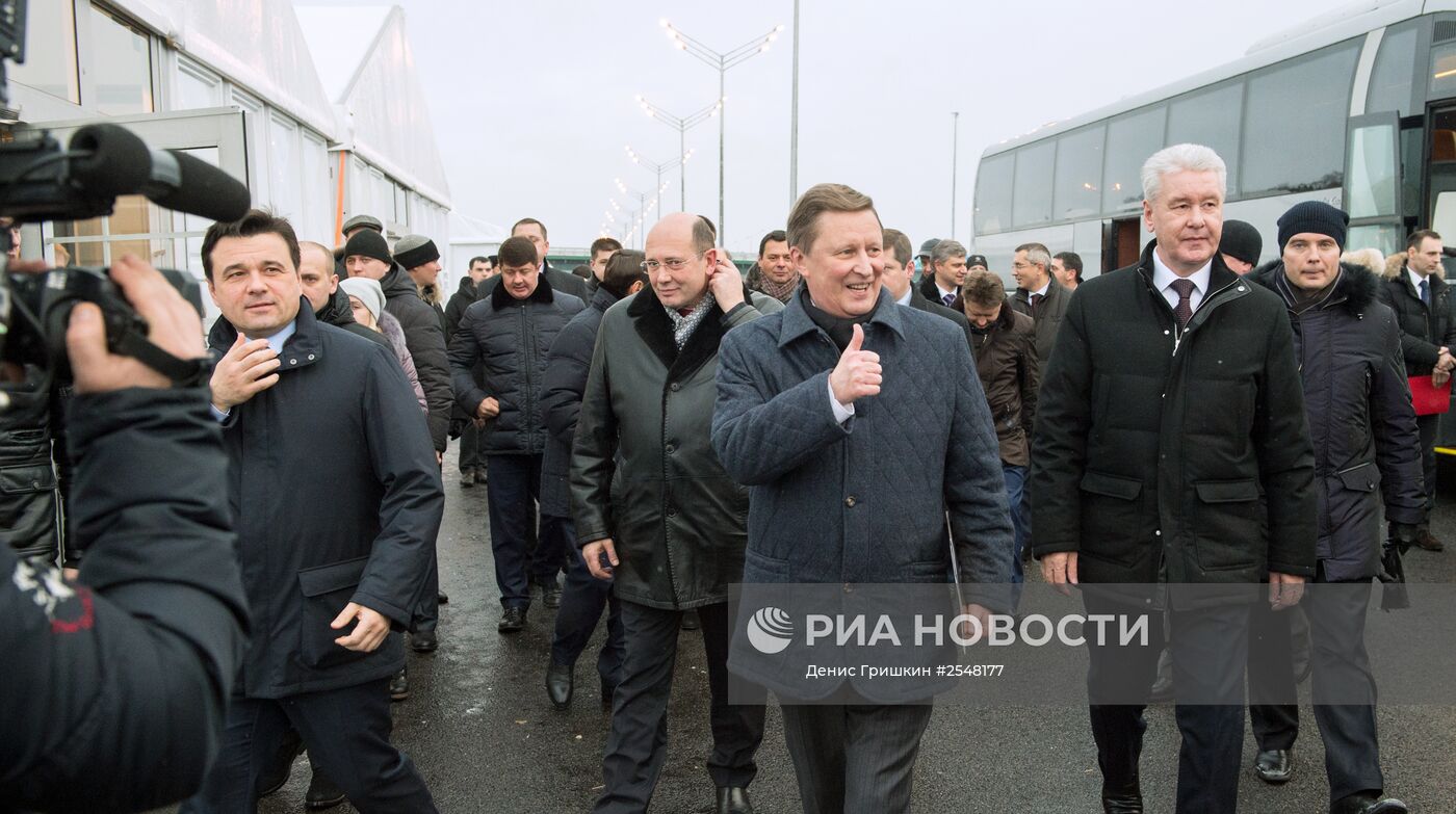Открытие движения по головному участку трассы Москва - Санкт-Петербург