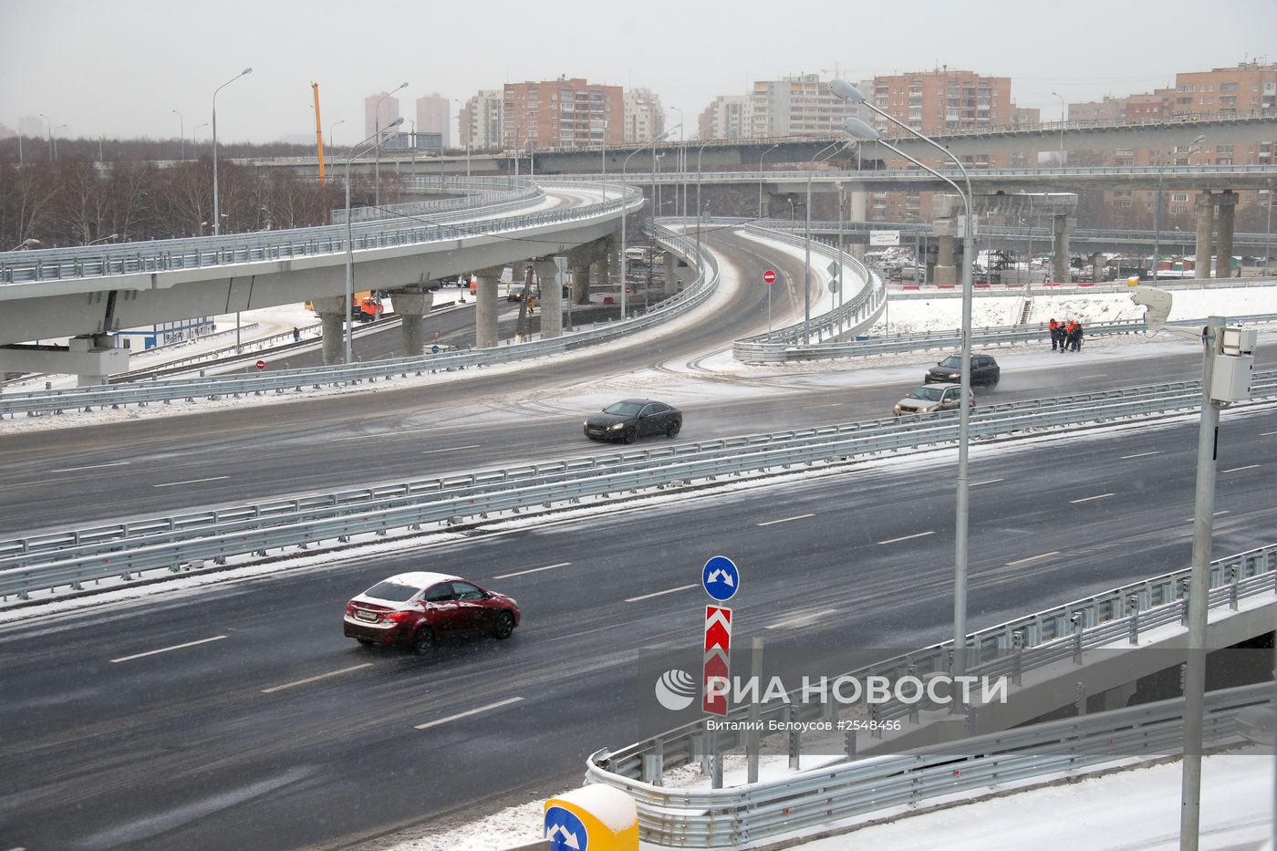 Открытие движения по головному участку трассы Москва - Санкт-Петербург