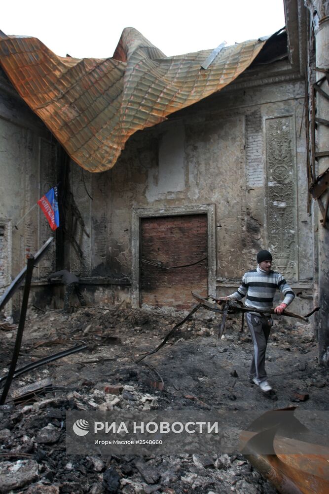 Восстановительные работы в Донецке