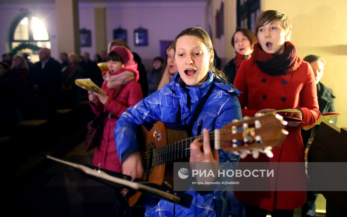 Празднование католического Рождества в Калининграде