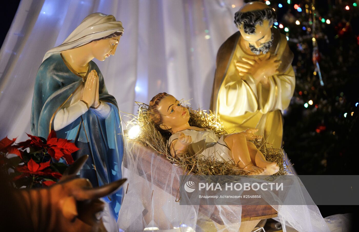 Празднование католического Рождества в Москве