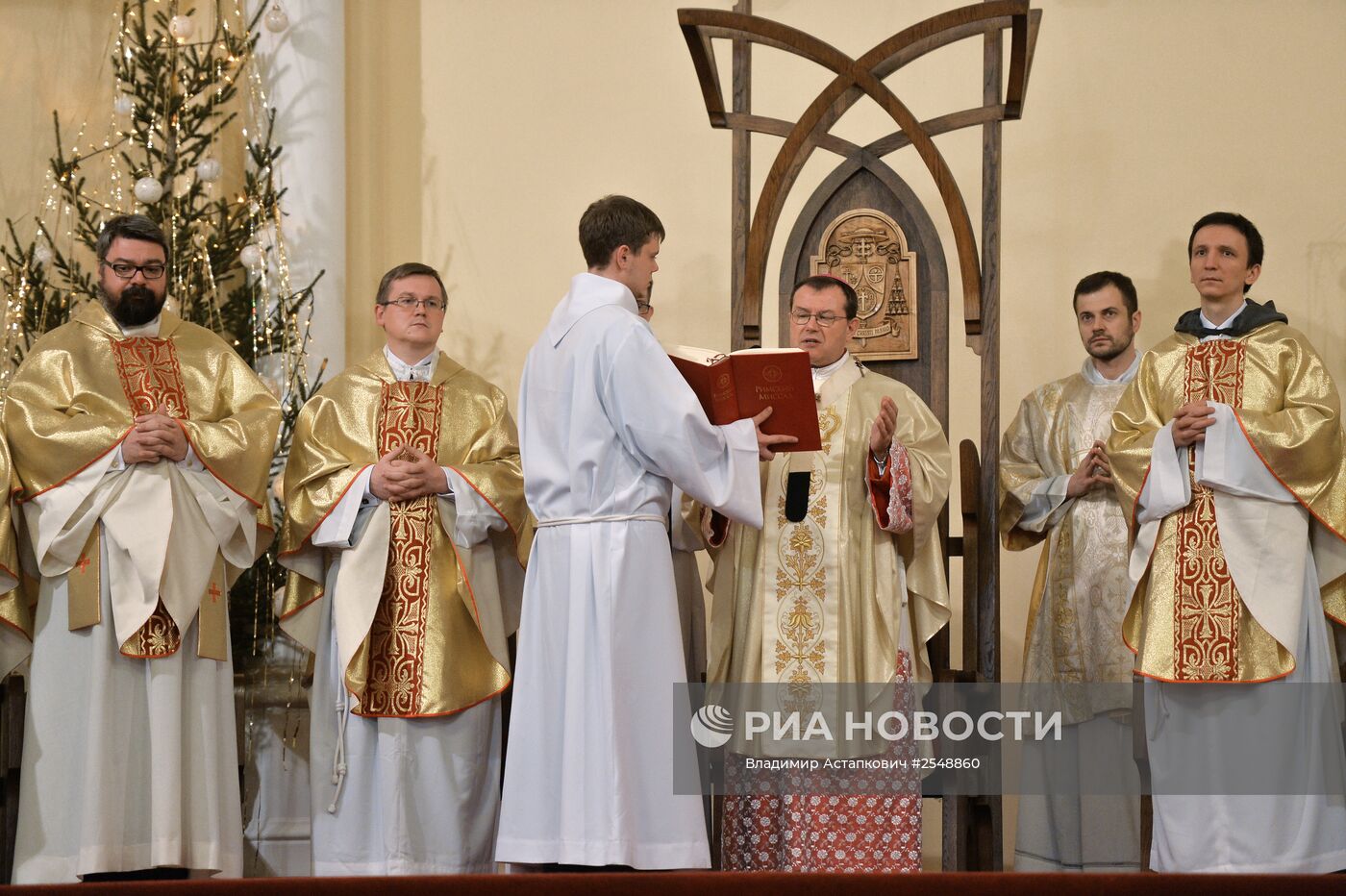 Празднование католического Рождества в Москве