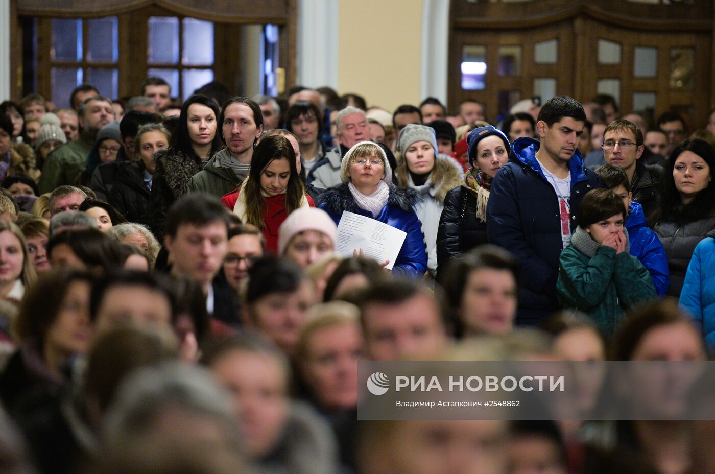 Празднование католического Рождества в Москве