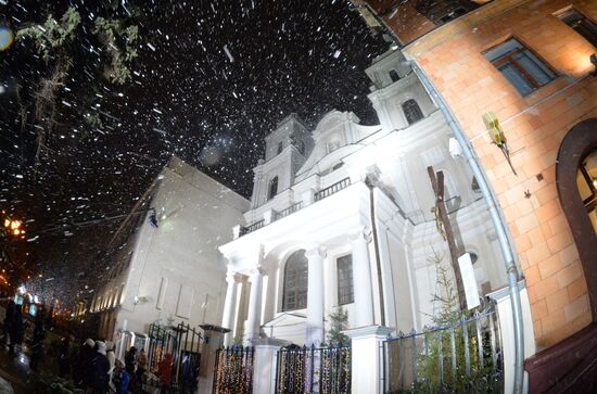 Празднование католического Рождества в Минске
