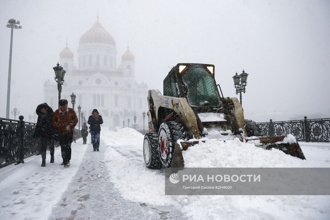 Снегопад в Москве