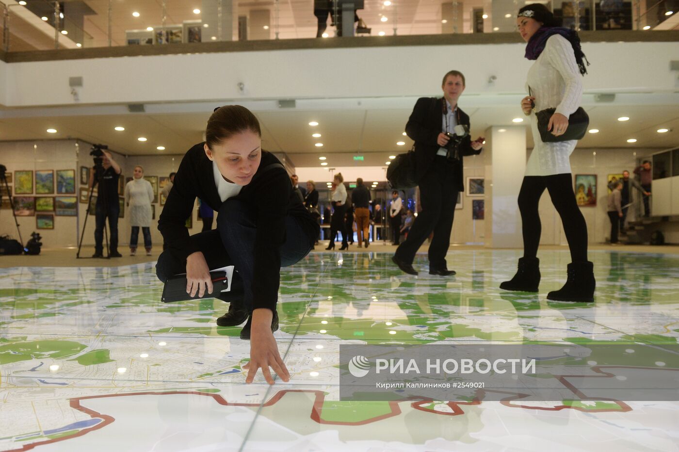 Открытие зала Интерактивной карты Москвы
