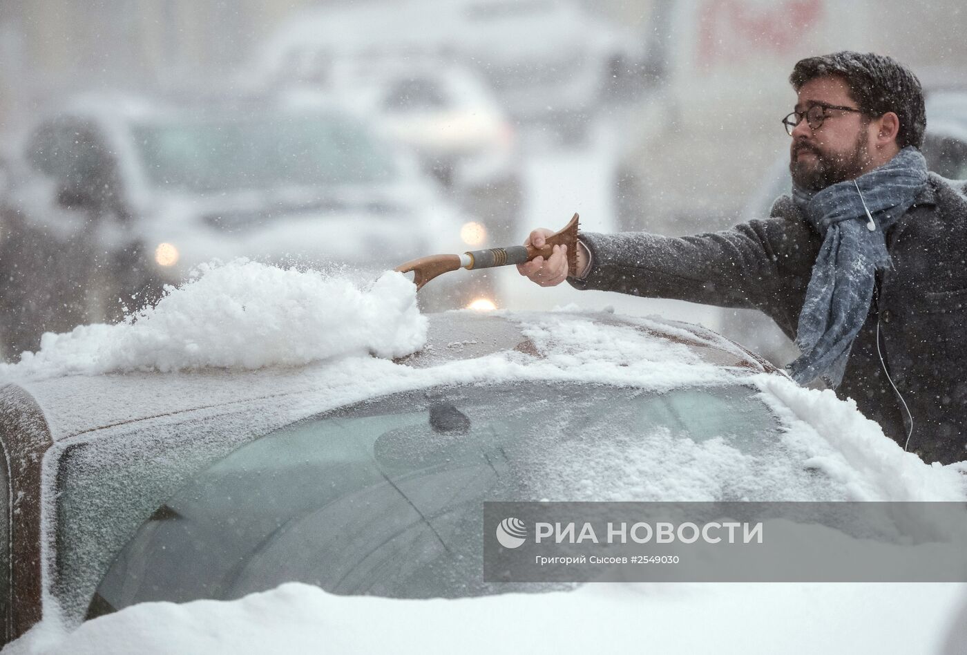 Снегопад в Москве