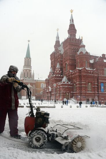 Снегопад в Москве