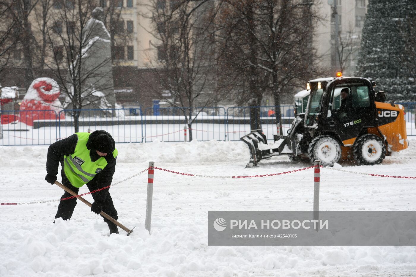 Снегопад в Москве