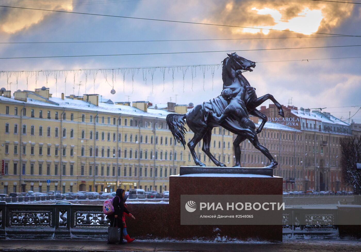 Снегопад в Санкт-Петербурге