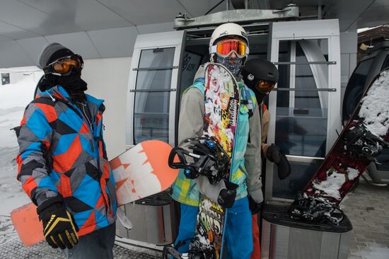Открытие горнолыжного сезона на курорте "Роза Хутор"