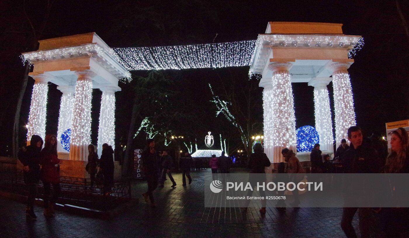 Открытие главной городской елки в Севастополе