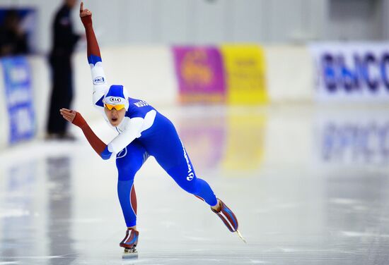 Конькобежный спорт. Многоборье. Чемпионат России. Первый день