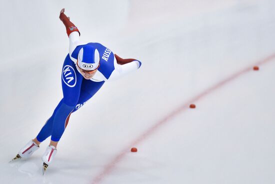 Конькобежный спорт. Многоборье. Чемпионат России. Второй день