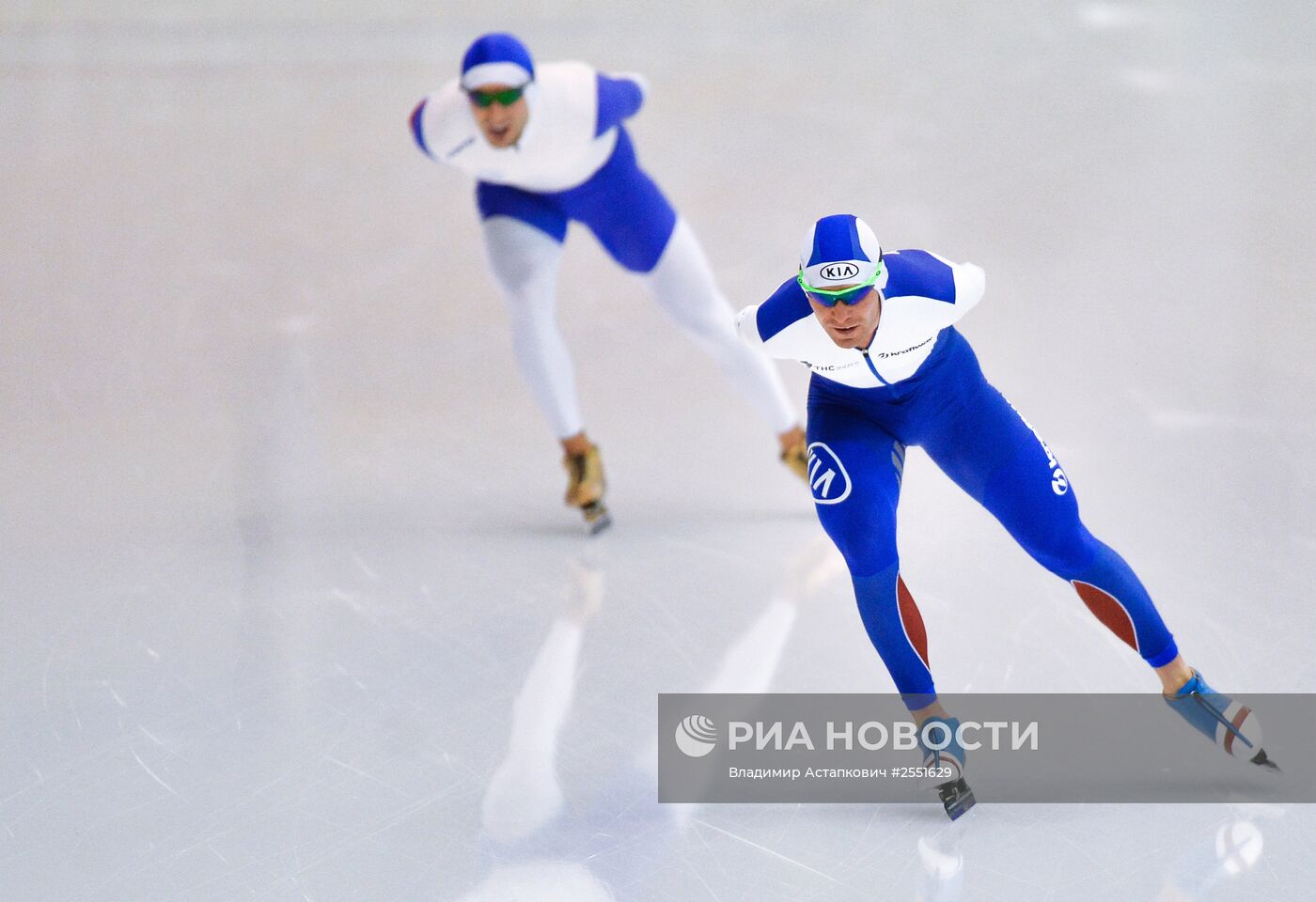 Конькобежный спорт. Многоборье. Чемпионат России. Второй день