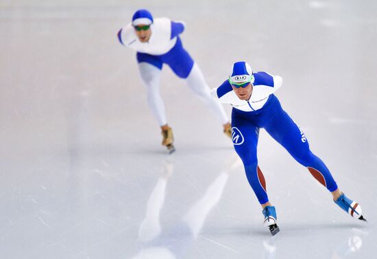 Конькобежный спорт. Многоборье. Чемпионат России. Второй день