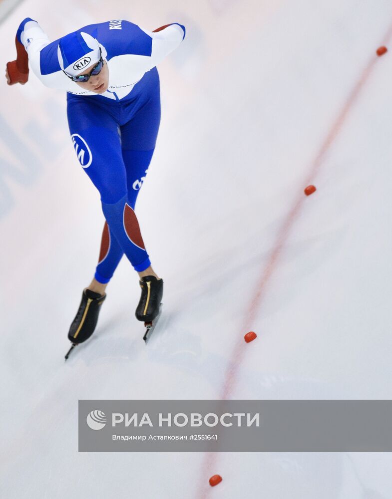 Конькобежный спорт. Многоборье. Чемпионат России. Второй день