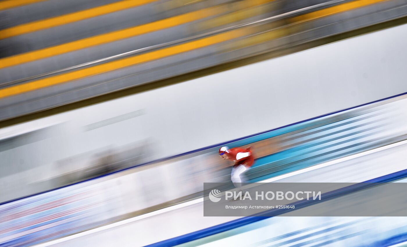 Конькобежный спорт. Многоборье. Чемпионат России. Второй день