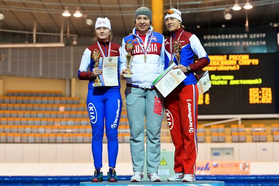 Конькобежный спорт. Многоборье. Чемпионат России. Второй день