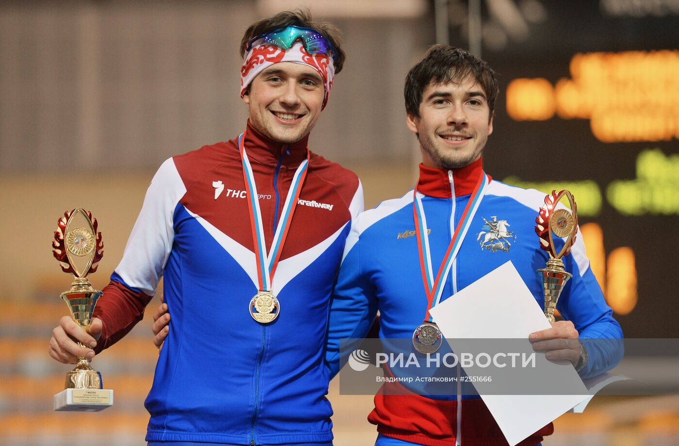 Конькобежный спорт. Многоборье. Чемпионат России. Второй день