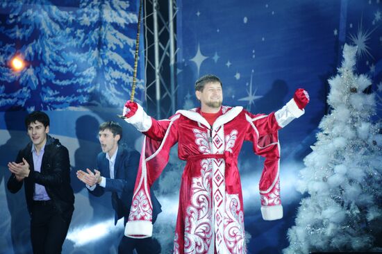 Празднование Нового года в Грозном