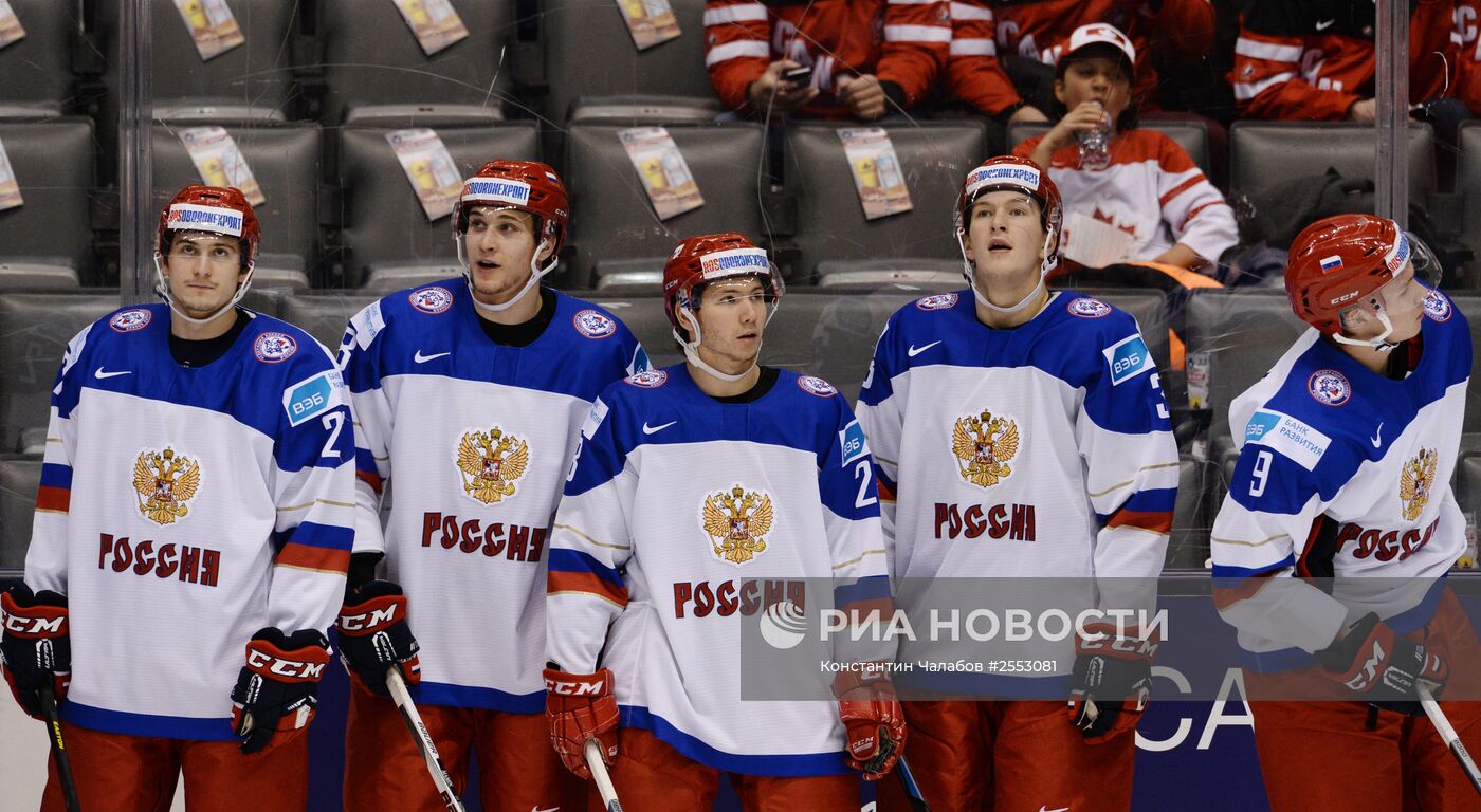 Хоккей. Молодежный ЧМ. Матч Канада - Россия