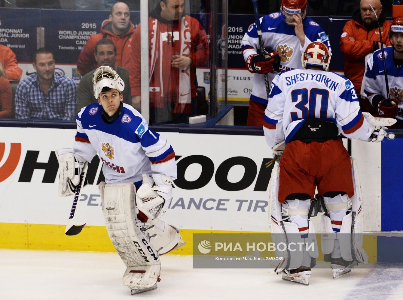 Хоккей. Молодежный ЧМ. Матч Канада - Россия