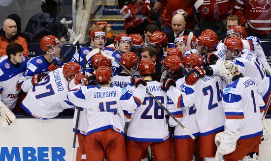 Хоккей. Молодежный ЧМ. Матч Канада - Россия