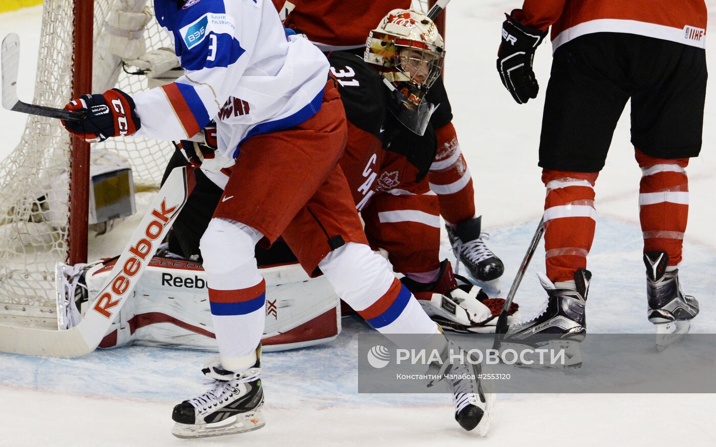 Хоккей. Молодежный ЧМ. Матч Канада - Россия