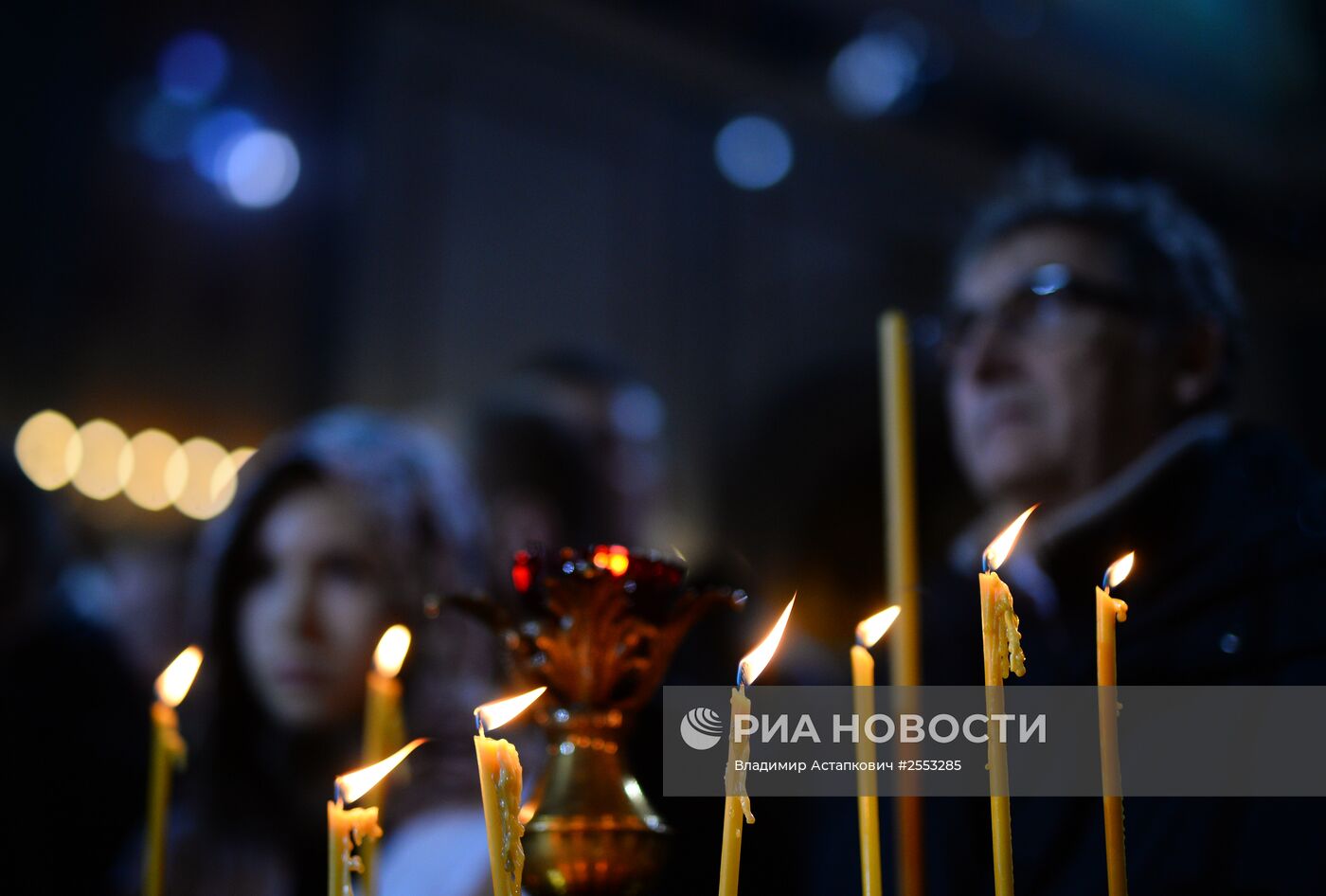 Рождественское богослужение в храме Христа Спасителя