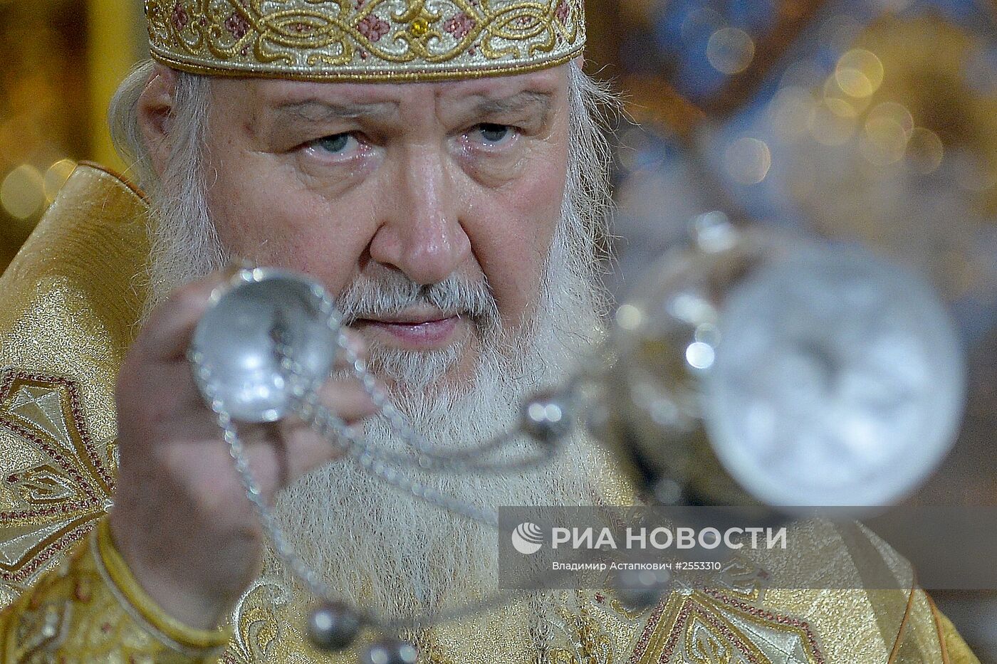 Рождественское богослужение в храме Христа Спасителя
