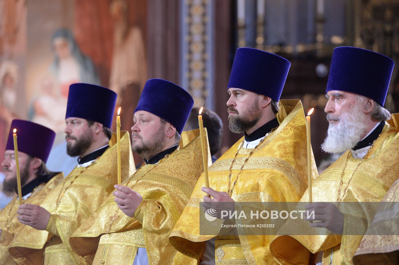 Рождественское богослужение в храме Христа Спасителя