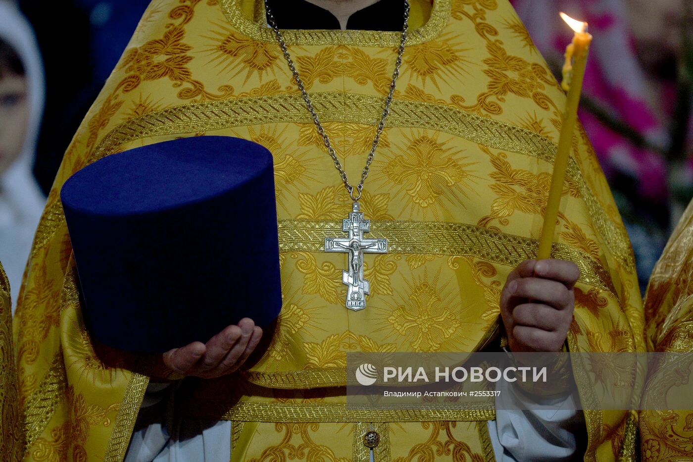 Рождественское богослужение в храме Христа Спасителя