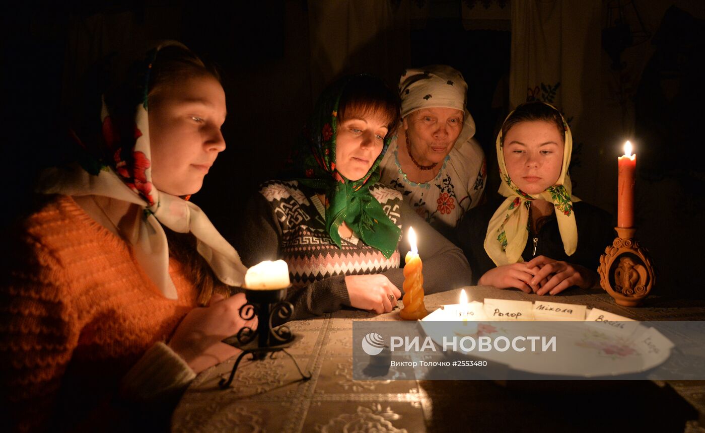 Празднование Рождества в белорусской деревне Погост