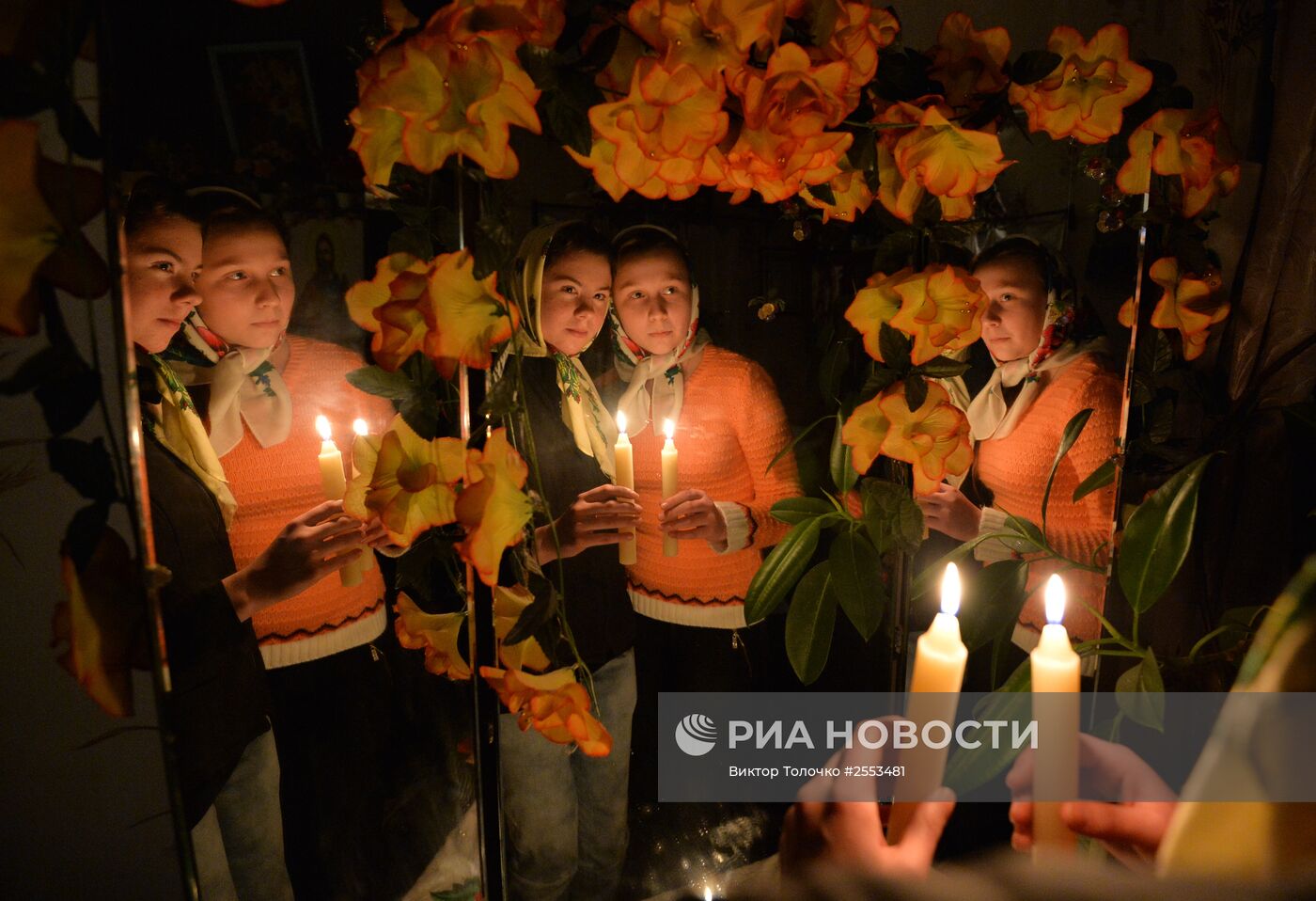 Празднование Рождества в белорусской деревне Погост