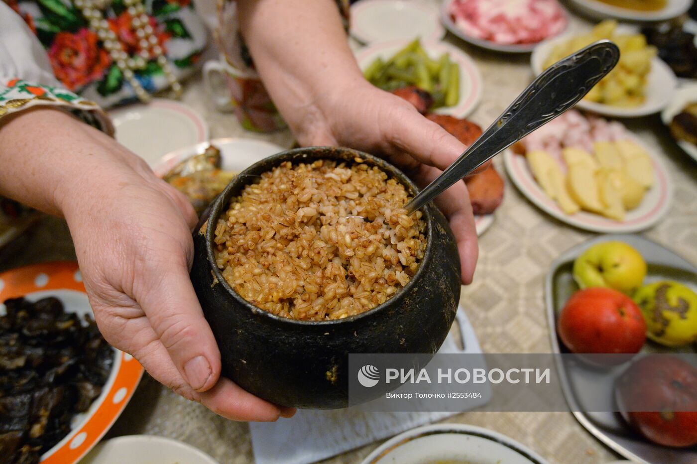 Празднование Рождества в белорусской деревне Погост