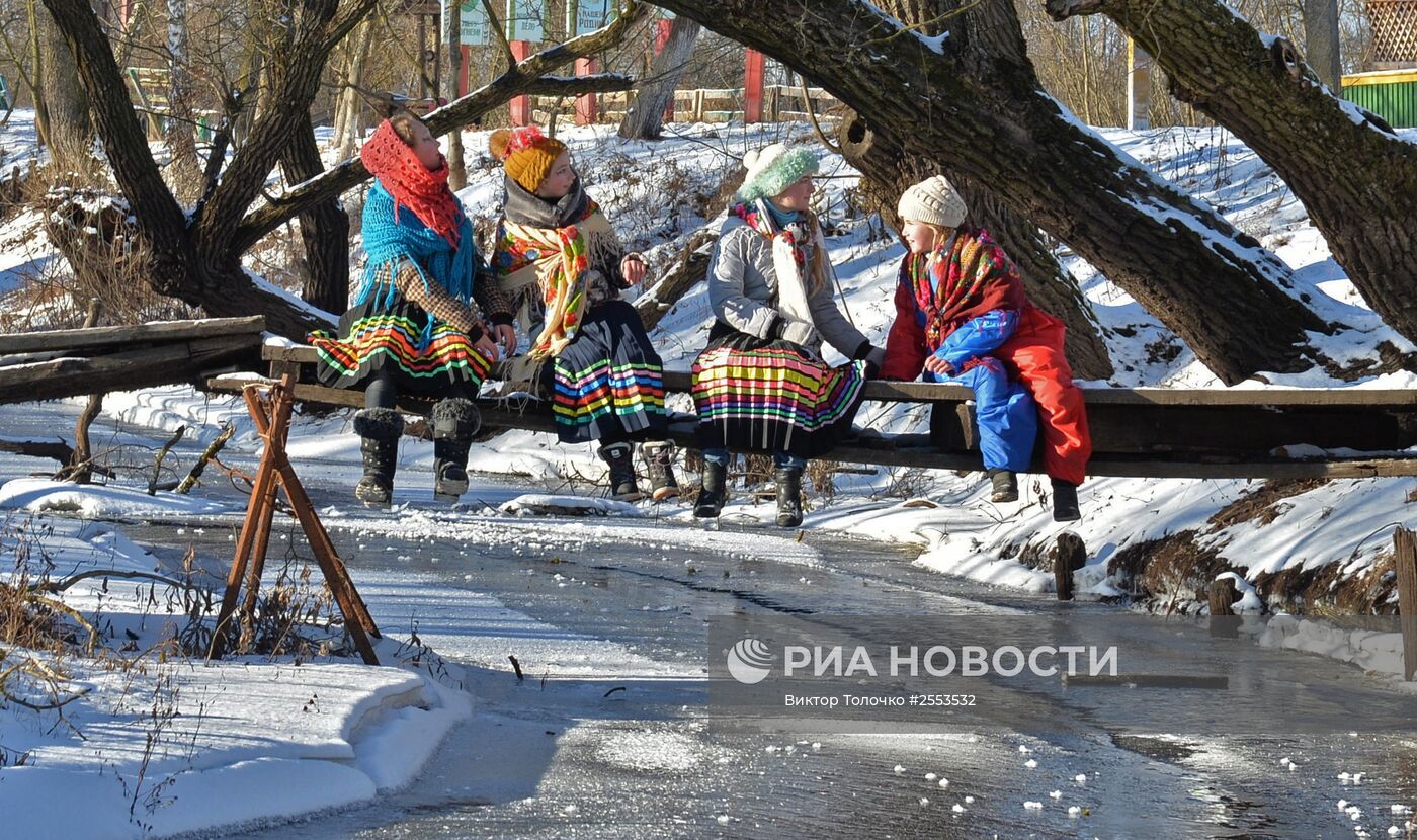 Празднование Рождества в белорусских деревнях