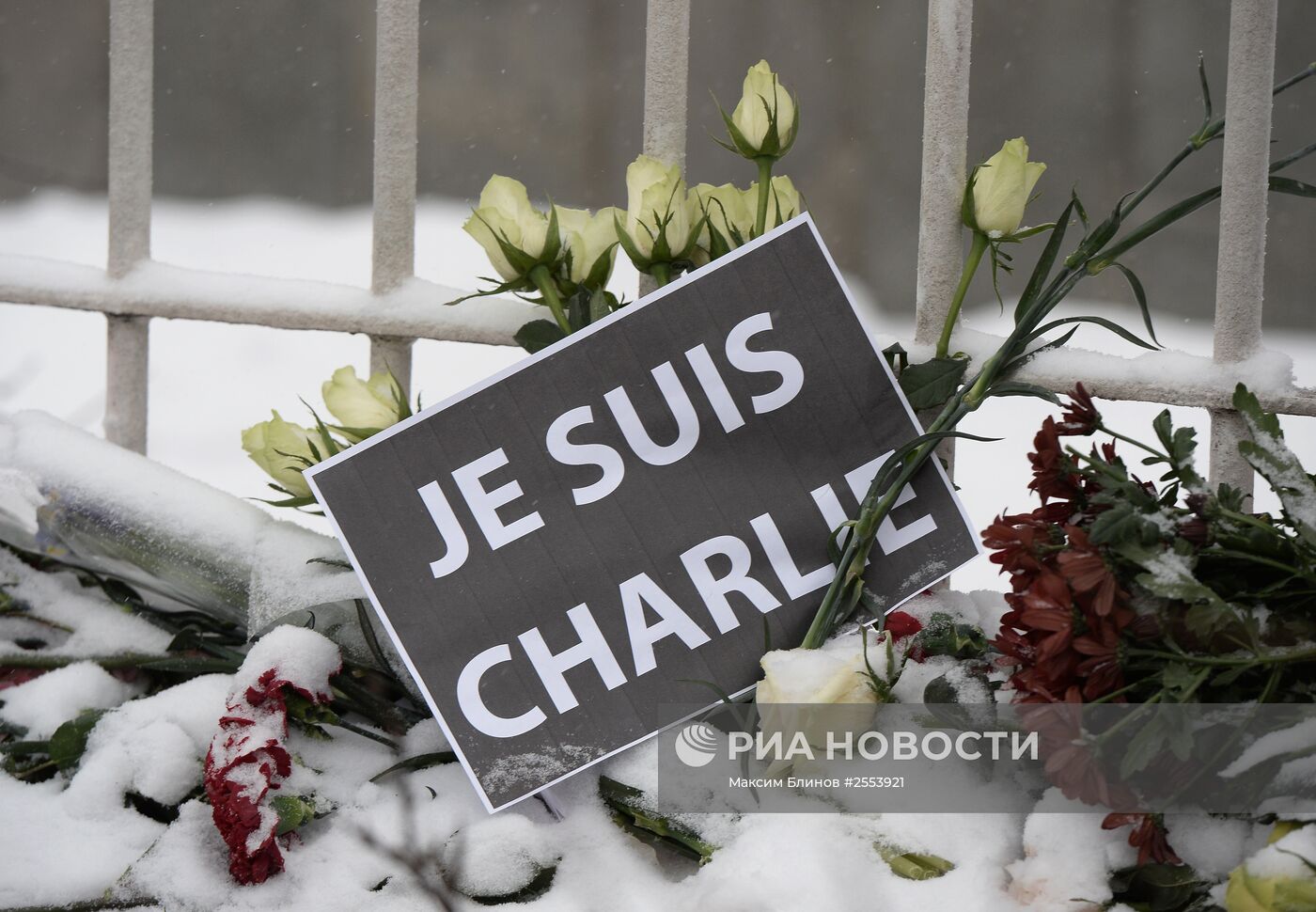 Акция солидарности с французским народом прошла в Москве
