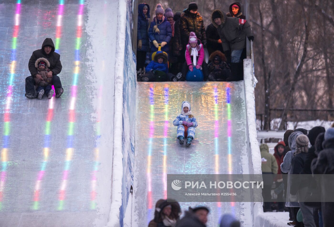 Ледовый городок "Беловодье" в Омске