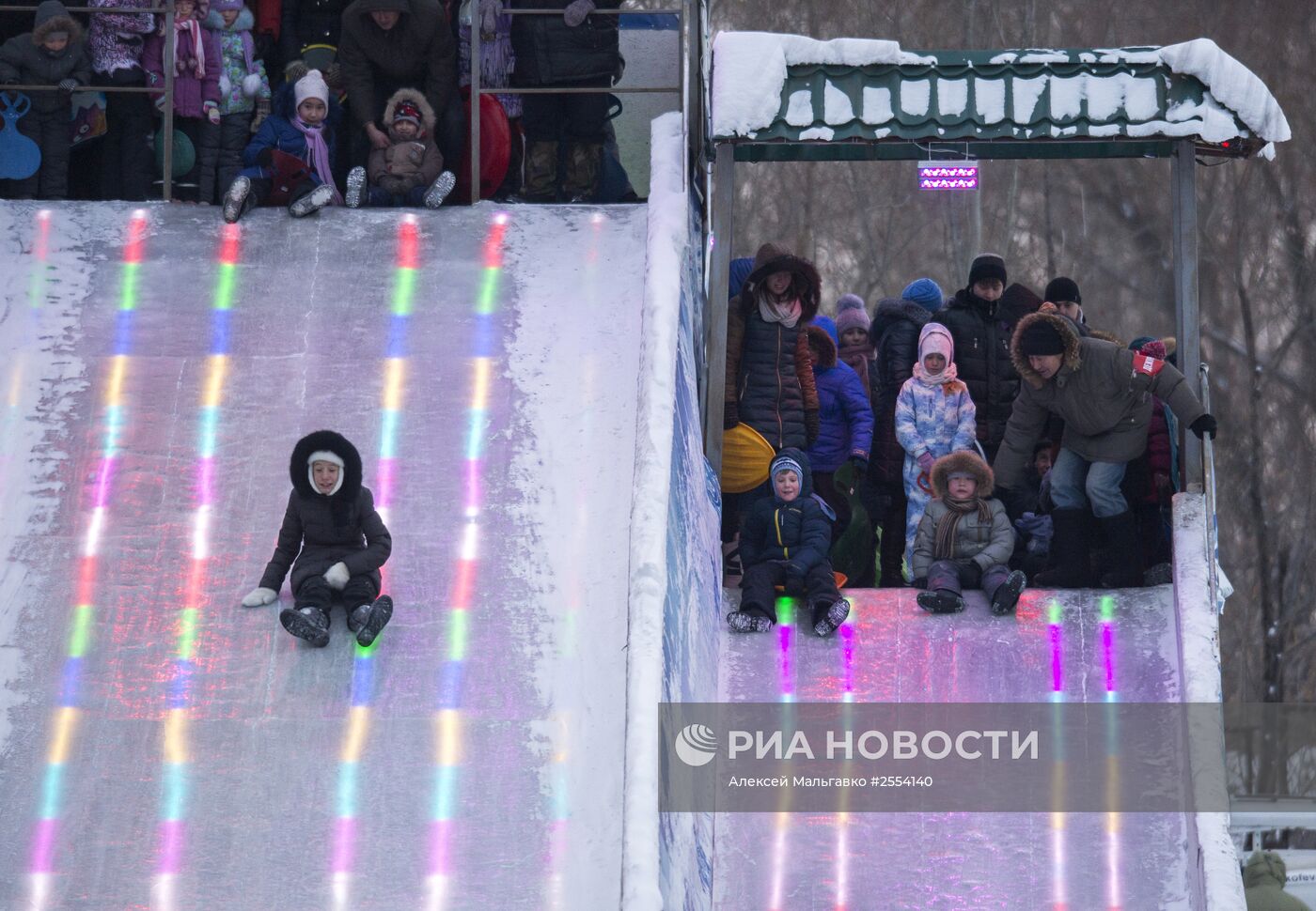 Ледовый городок "Беловодье" в Омске