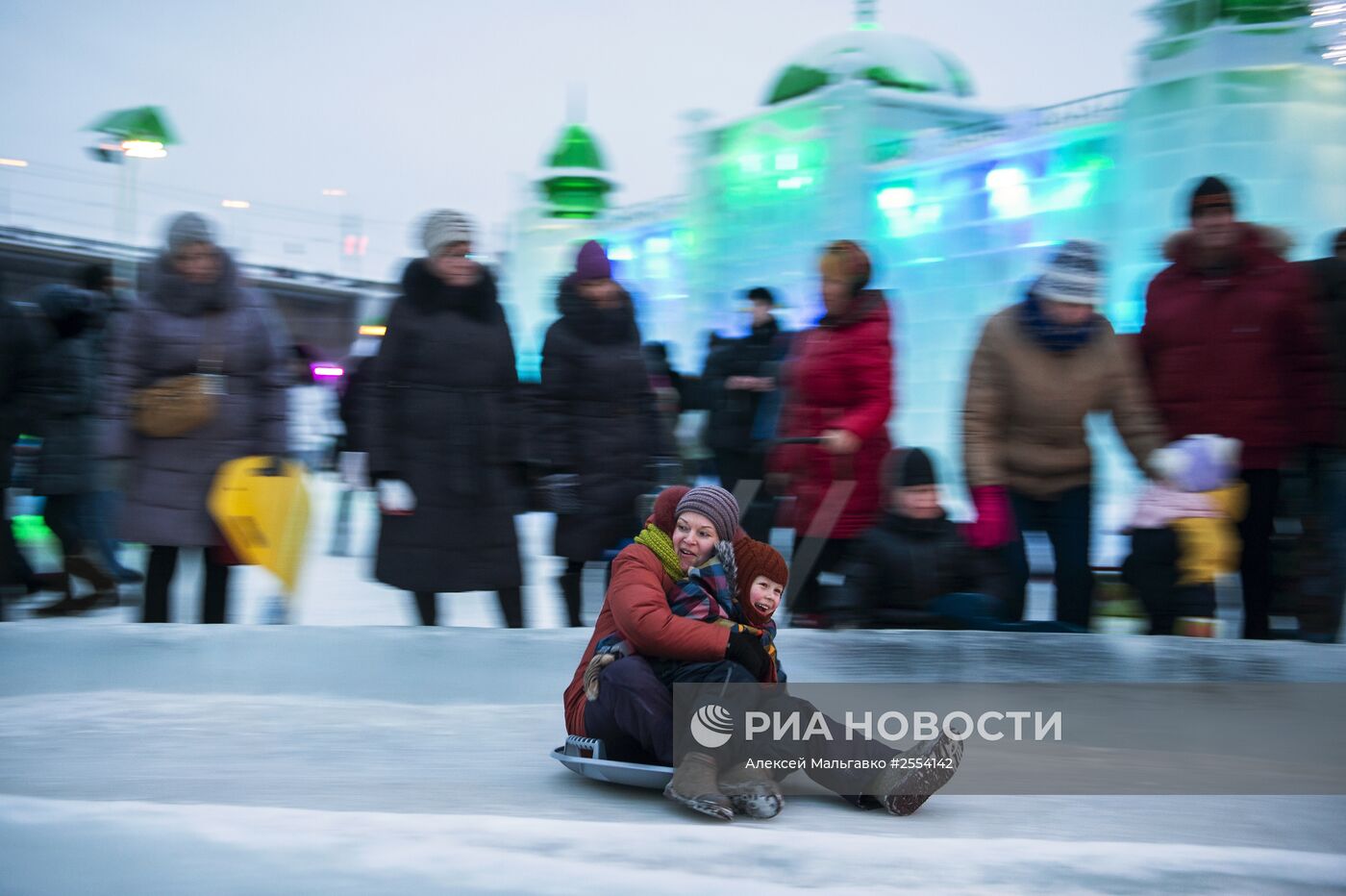 Ледовый городок "Беловодье" в Омске