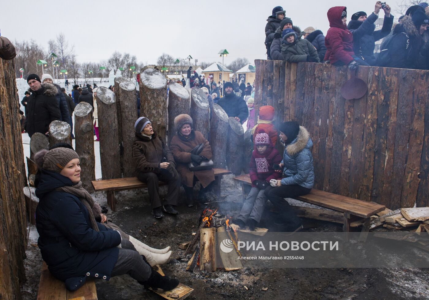 Ледовый городок "Беловодье" в Омске