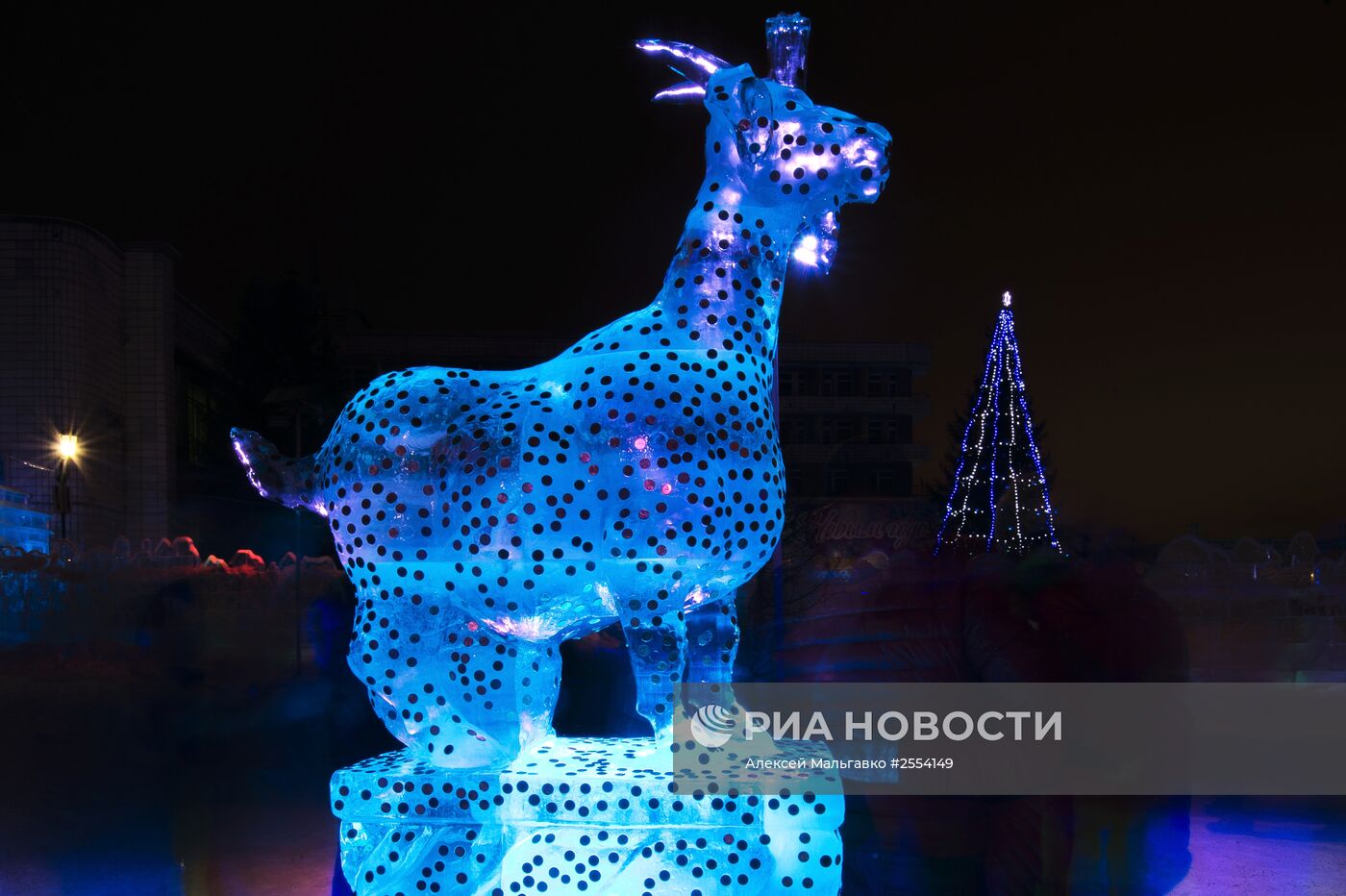 Ледовый городок "Беловодье" в Омске