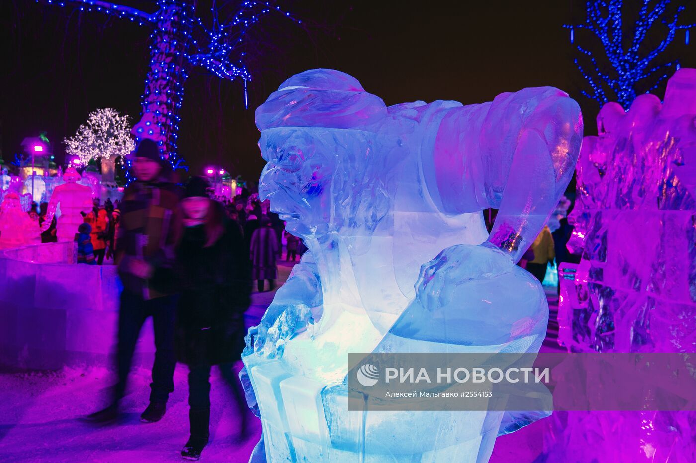 Ледовый городок "Беловодье" в Омске