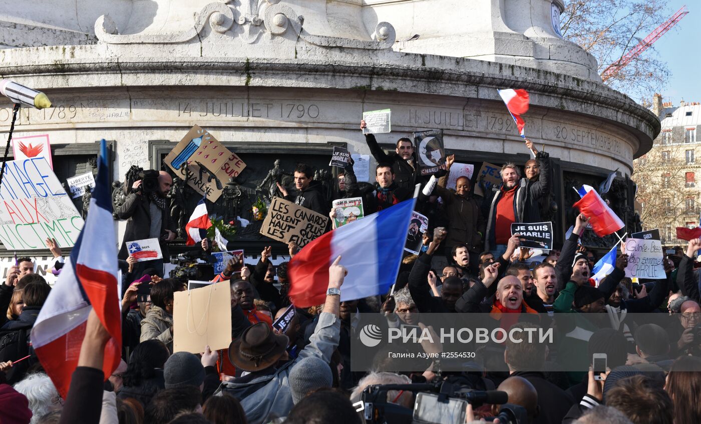 Марш единства в Париже