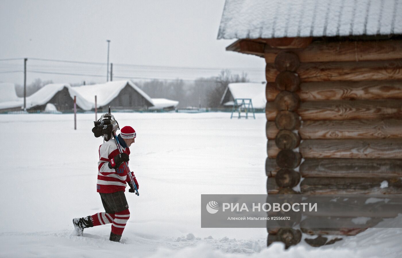 Сельский хоккей в Омской области